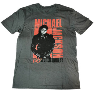 Michael Jackson - Bad World Tour '88 Official Unisex T-Shirt ( Men S, M, L, XL ) ***READY TO SHIP from Hong Kong***